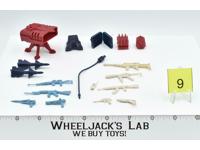 Lot Battle Gear Accessory 4 Set 9 1986 Weapons GI Joe Vintage Action Figure