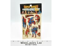 Superman The Flash Shazam Super Heroes Puffi Stickers 1979 DC Comics