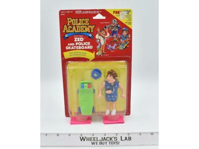 Zed &amp; Police Skateboard MOSC Original Police Academy 1988 Kenner Vintage