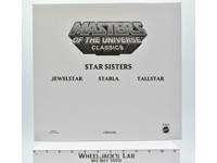 Star Sisters W/Mailer MOSC He-Man Masters of the Universe MOTUC 2011 Mattel