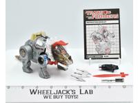 Slag 100% Complete 1985 Vintage G1 Transformers Triceratops Action Figure
