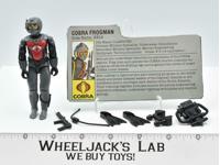 Eels V1 100% Complete GI Joe 1985 Hasbro ARAH Action Figure Vintage