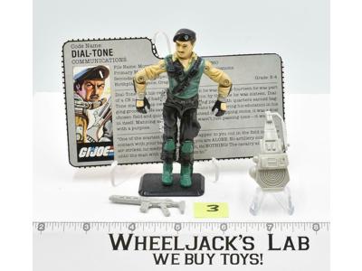 Dial-Tone #3 V1 100% Complete GI Joe Action Figure Vintage 1986 Hasbro