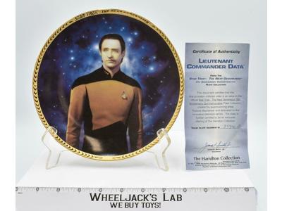 Lt. Commander Data Plate Star Trek The Next Generation 1997 Hamilton Gifts NEW
