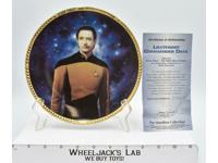 Lt. Commander Data Plate Star Trek The Next Generation 1997 Hamilton Gifts NEW