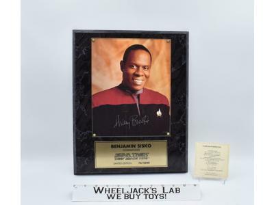 Benjamin Sisko Star Trek Limited Edition AUTOGRAPHED Plaque #76 of 2500