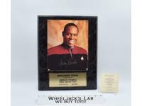 Benjamin Sisko Star Trek Limited Edition AUTOGRAPHED Plaque #76 of 2500