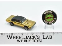 Custom T-Bird Gold With Button Hot Wheels 1967 Mattel Redline Vintage