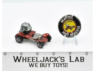 Red Baron With Button Redline Hot Wheels 1970 Mattel Vintage RL