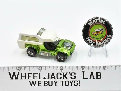 Power Pad Light Green With Button 1970 Redline Hot Wheels Mattel Vintage RL