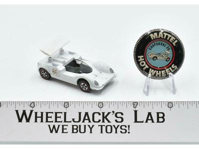 Chaparral 2G White With Button 1969 Redline Hot Wheels Mattel Vintage Redline RL