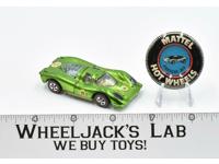 Porsche 917 Apple Green W/ Button 1970 Redline Hot Wheels Mattel Vintage MINTY