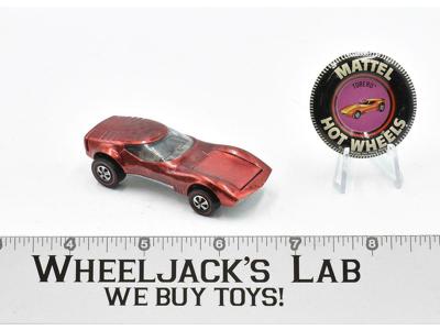 Torero Red With Button 1968 Hot Wheels Mattel Vintage Redline RL