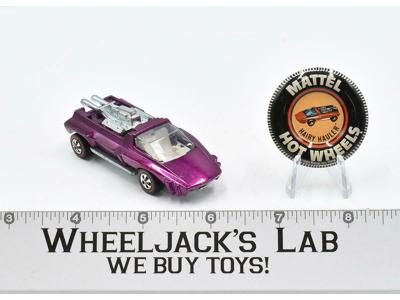 Hairy Hauler Magenta With Button 1971 Redline Hot Wheels Mattel Vintage RL