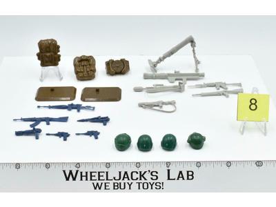 Lot Battle Gear Accessory 2 Set 8 1984 Weapons GI Joe Vintage Action Figure