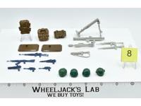 Lot Battle Gear Accessory 2 Set 8 1984 Weapons GI Joe Vintage Action Figure