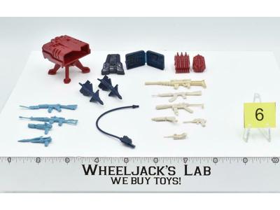 Lot Battle Gear Accessory 4 Set 6 1986 Weapons GI Joe Vintage Action Figure
