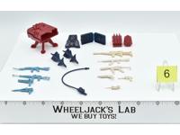 Lot Battle Gear Accessory 4 Set 6 1986 Weapons GI Joe Vintage Action Figure