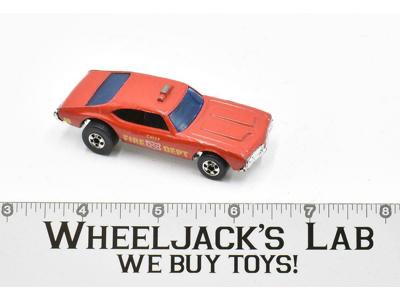 Chief Fire Dept. Cruiser Red 1969 Blackwall Hot Wheels Mattel Vintage