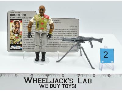 Roadblock #2 V1 100% Complete 1986 GI Joe ARAH Hasbro Vintage Action Figure