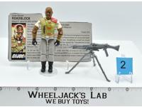 Roadblock #2 V1 100% Complete 1986 GI Joe ARAH Hasbro Vintage Action Figure
