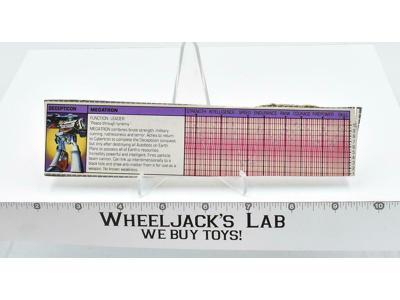 Megatron Tech Spec 1984 Vintage Hasbro G1 Transformers Action Figure
