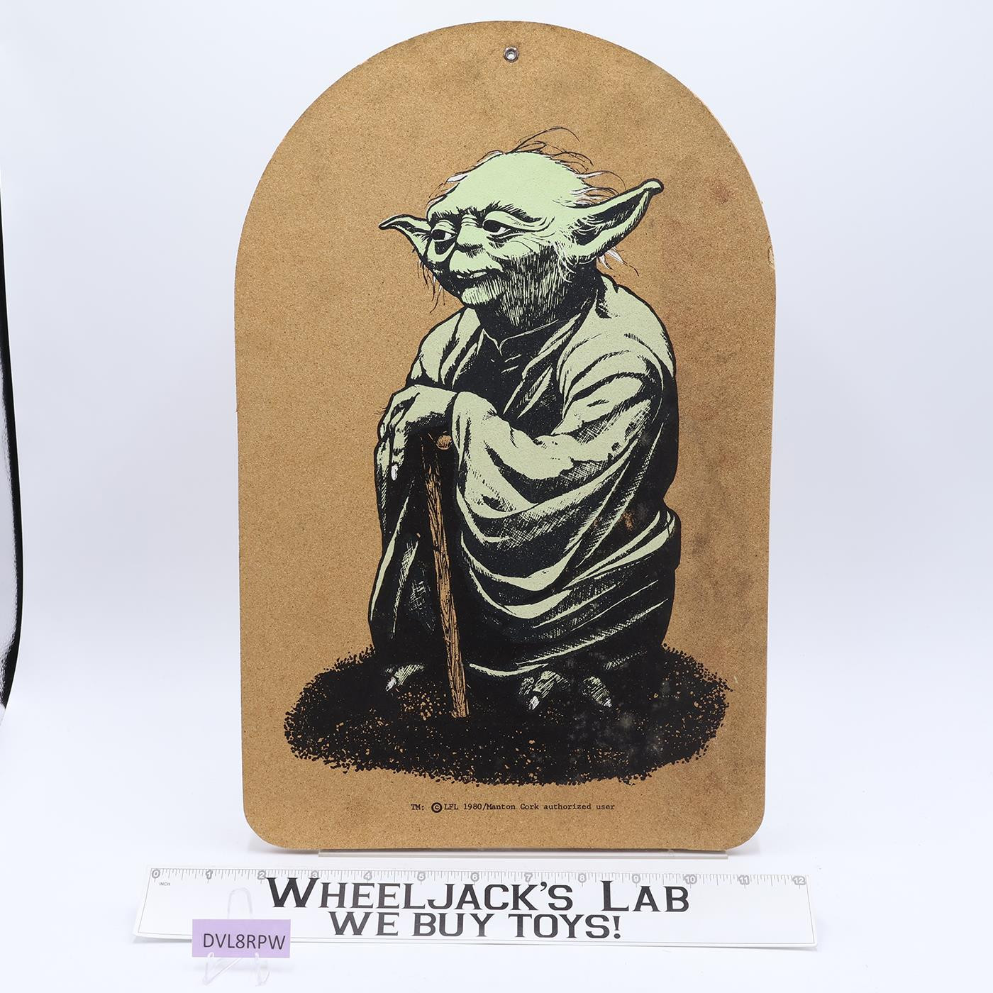 Yoda Star Wars The Empire Strikes Back 1980 Manton Cork LFL Corkboard