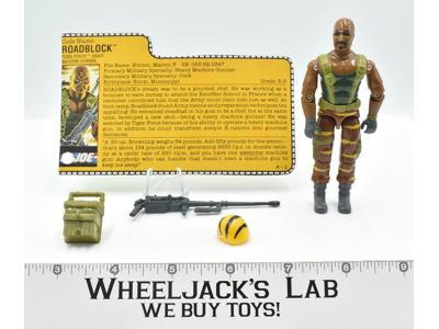 Roadblock TIGER FORCE 100% Complete 1984 GI Joe ARAH Hasbro Vintage Figure