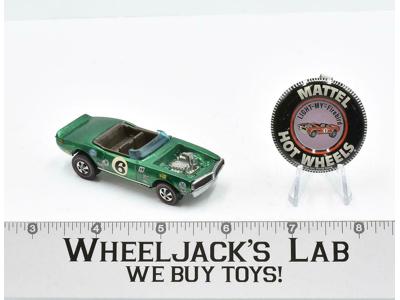 Light-My-Firebird Green With Button 1970 Hot Wheels Mattel Vintage Redline RL