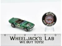 Light-My-Firebird Green With Button 1970 Hot Wheels Mattel Vintage Redline RL