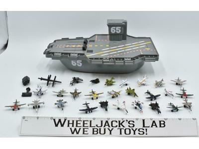 Lot of 26 Jets/Planes W/Aircraft Carrier 1988-89 Vintage Galoob Micro Machines