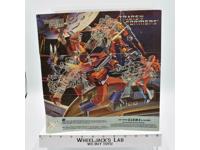 Rodimus Wreck-Gar Insert Poster Glow In The Dark 1986 G1 Transformers Vintage