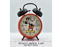 Mickey Mouse 1970's Vintage Lorus Quartz Double Bell Alarm Clock WORKS