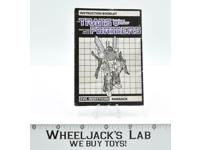 Ransack Action Figure Instruction Manual Booklet 1985 Hasbro G1 Transformers