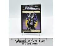 Skywarp Action Figure Instruction Manual Booklet 1985 G1 Transformers