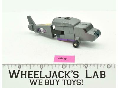 Vortex #2 1985 Vintage G1 Transformers Action Figure NO BACK PANEL &amp; PROPELLER