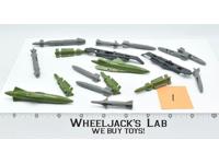 Lot #1 Vehicle Battle Gear Accessory Pack 1 Complete Set 1987 Weapons Gi Joe