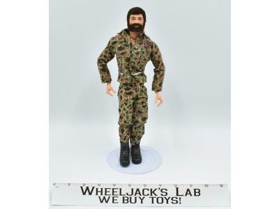 Land Adventurer Brown Hair &amp; Beard 12" GI Joe 1970 Vintage Action Figure Hasbro