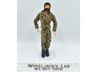 Land Adventurer Brown Hair &amp; Beard 12" GI Joe 1970 Vintage Action Figure Hasbro