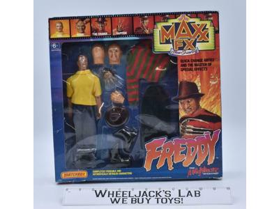 Freddy Krueger Nightmare on Elm Street Maxx Fx Doll Matchbox 1989 MIB