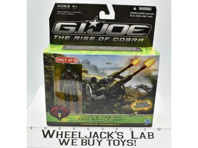 Jungle Terror Twin Battle Gun G.I Joe Rise of Cobra 2009 Hasbro NEW SEALED MISB