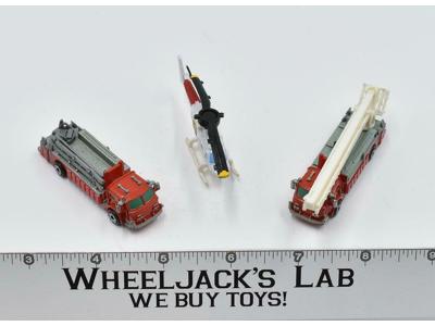 Lot of 3 First Responder/News Vehicles 1988-89 Vintage Galoob Micro Machines