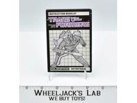 Astrotrain Instructions Manual Booklet 1985 Hasbro G1 Transformers Vintage
