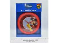 Mickey Mouse Disney Red Round 8" Wall Clock NEW SEALED