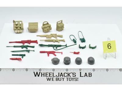 Lot Battle Gear Accessory 3 Set 6 1985 Weapons GI Joe Vintage Action Figure