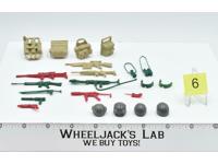 Lot Battle Gear Accessory 3 Set 6 1985 Weapons GI Joe Vintage Action Figure
