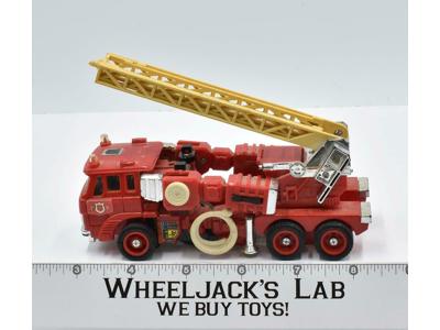 Inferno 1985 Vintage G1 Transformers Hasbro Action Figure LADDER YELLOWED