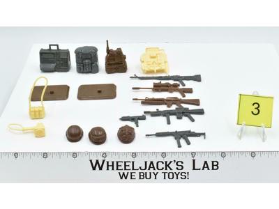 Lot Battle Gear Accessory 5 Set 3 1987 Weapons GI Joe Vintage Action Figure