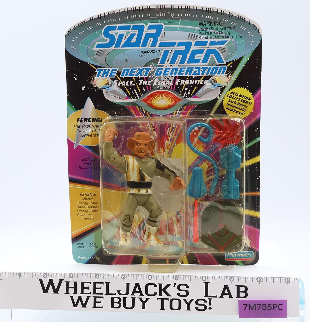 Ferengi Star Trek The Next Generation Playmates 1992 Vintage UNPUNCHED MOSC
