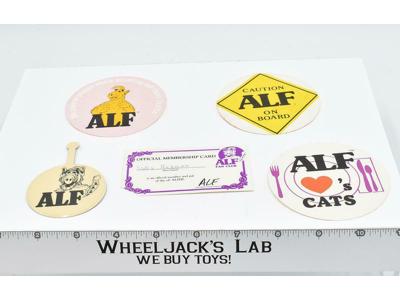 Alf Official Fan Club Membership Card, Pin and Stickers